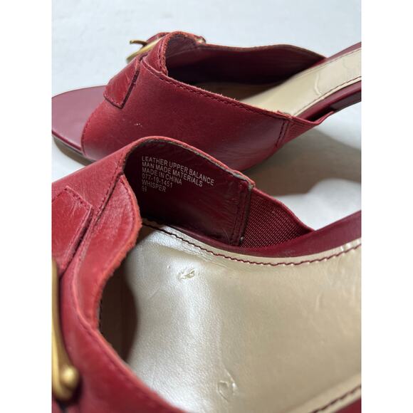 Merona Y2K Fairycore Angelic Vintage Open Toe Leather Heels Size 9.5 - Picture 5 of 8